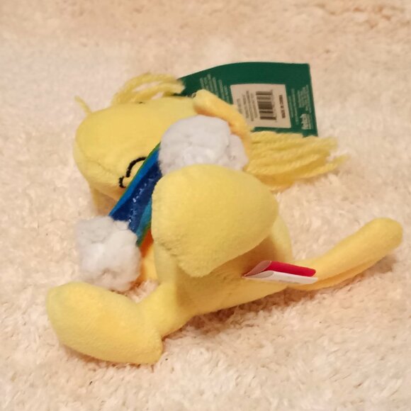 NWT ~ PEANUTS: Pride Woodstock Rainbow Squeaker & Crinkle 6 inch Pet Toy - Picture 9 of 11